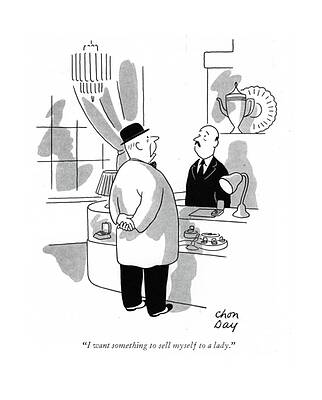 Lover Drawing - I Want Something To Sell Myself To A Lady by Chon Day