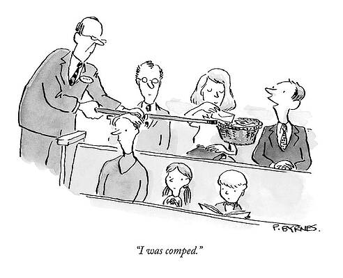 Plate Wall Art featuring the drawing I Was Comped by Pat Byrnes