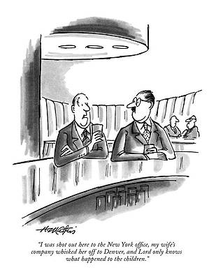 Professional Drawing - I Was Shot Out Here To The New York Office by Henry Martin