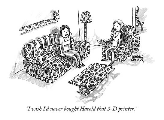 3D Printed Furniture Humor Wall Art