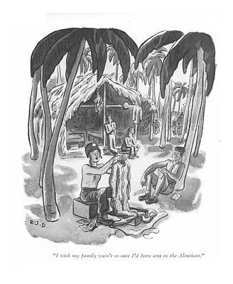 Underwear Drawing - I Wish My Family Wasn't So Sure I'd Been Sent by Robert J. Day