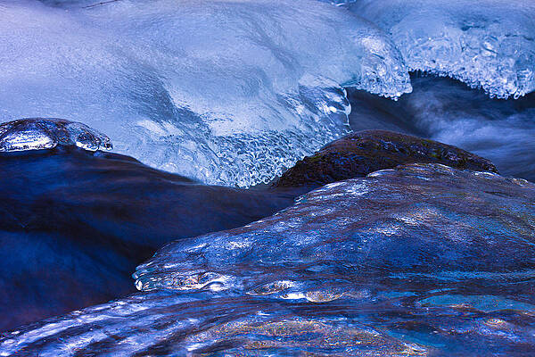 Wall Art featuring the photograph Ice And Water by Jeff Sinon