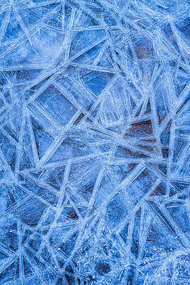 Wall Art featuring the photograph Ice Geometric by Jeff Sinon