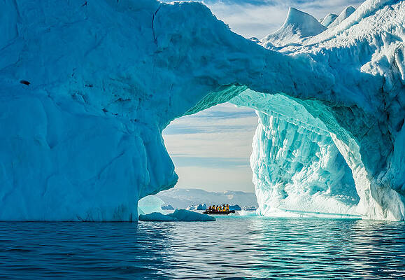 Wall Art featuring the photograph Iceberg Arch - Greenland Travel Photograph by Duane Miller