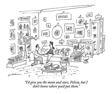 Crowd Drawing - I'd Give You The Moon And Stars by Michael Maslin