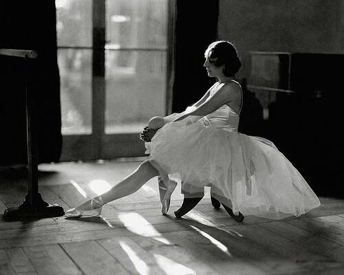 Shadow Photograph - Ida Rubinstein Wearing A Tutu by Phyllis Abbe