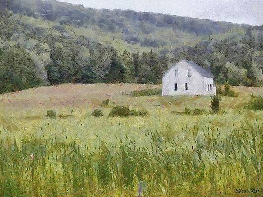 Solitary House in a Meadow Wall Art