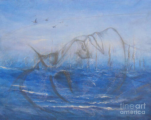 Sky Painting - If I Could Tell You by Jane See