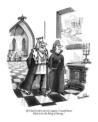 Jazz Wall Art featuring the drawing If I Had It All by Dana Fradon