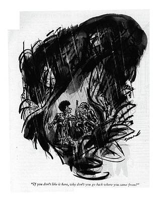 Combat Drawing - If You Don't Like It Here by Leonard Dove