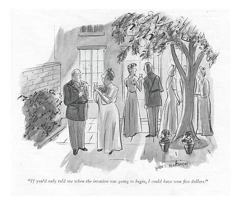 Combat Drawing - I Could Have Won Five Dollars by Helen E Hokinson