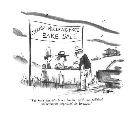 Baking Drawing - I'll Have The Blueberry Buckle by Donald Reilly