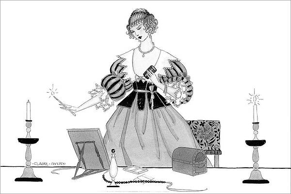 Reflection Digital Art - Illustration Of A Seventeenth Century Woman by Claire Avery