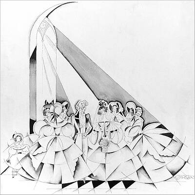 Abstract Digital Art - Illustration Of A Wedding Ceremony by John Barbour