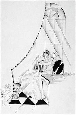 Reflection Digital Art - Illustration Of A Woman In A Wedding Dress by John Barbour