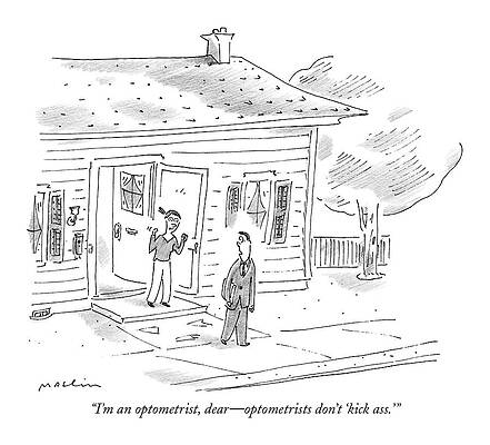 Word Drawing - I'm An Optometrist by Michael Maslin