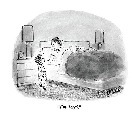 Clock Drawing - I'm Bored by Warren Miller