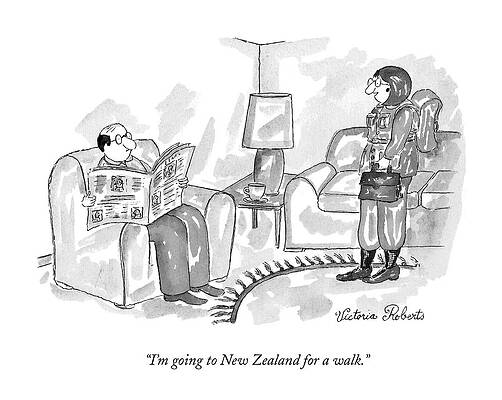 Humorous Conversation About New Zealand Drawing