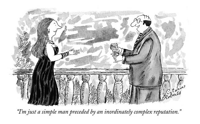 Simple Drawing - I'm Just A Simple Man Preceded By An Inordinately by Victoria Roberts