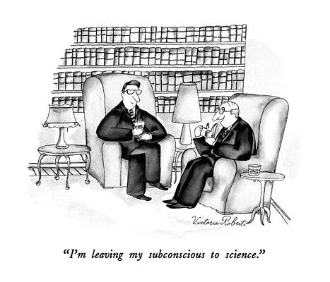 Science Drawing - I'm Leaving My Subconscious To Science by Victoria Roberts