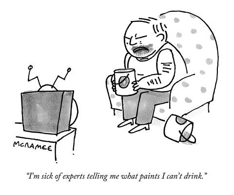 Cartoon Man with Paint Can Wall Art