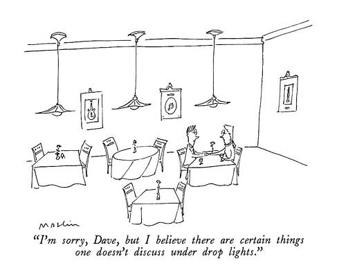 Lighting Wall Art featuring the drawing I'm Sorry, Dave, But I Believe There Are Certain by Michael Maslin