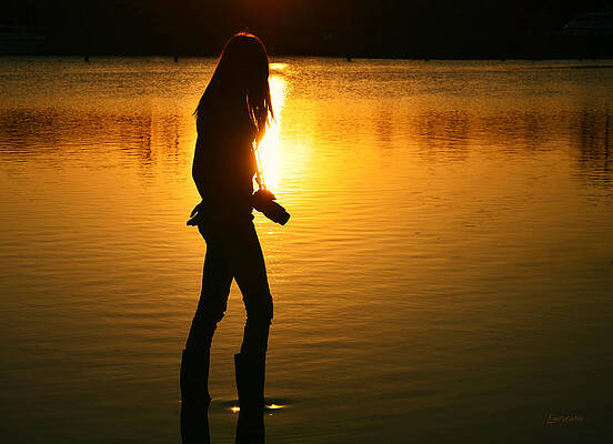 Serene Wall Art featuring the photograph In Her Element by Laura Fasulo