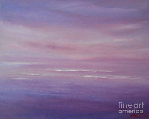 Minimalist Wall Art featuring the painting In My Own World 2 by Jane See