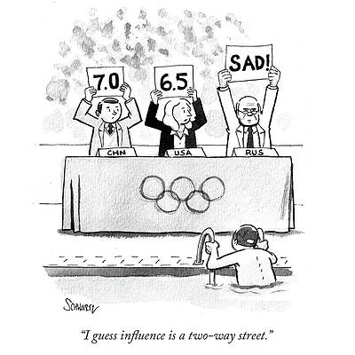 Russia Drawing - Influence Is A Two Way Street by Benjamin Schwartz