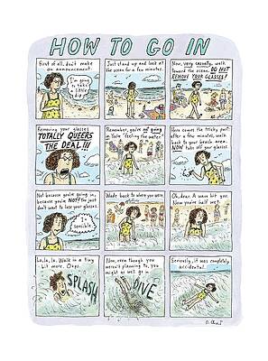 How to Go In: Humorous Guide Wall Art