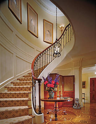 Staircase Photograph - Interior View Home With Staircase by Durston Saylor