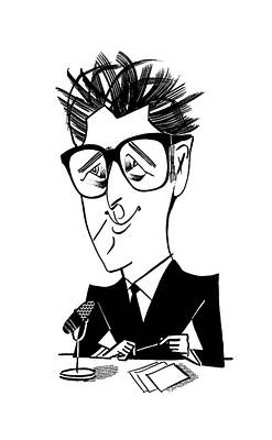 Humor Drawing - Ira Glass by Tom Bachtell