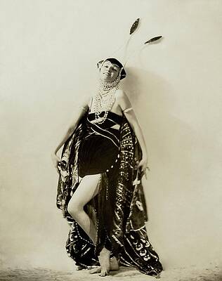 Butterfly Photograph - Irene Castle Wearing A Butterfly Costume by Ira L. Hill