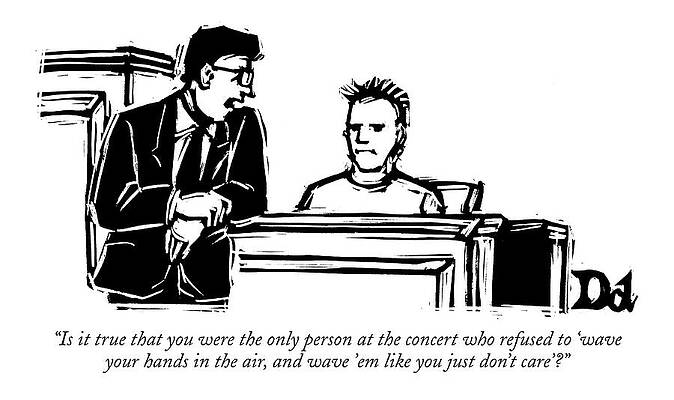 Courtroom Concert Testimony Wall Art