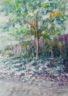 Flower Wall Art featuring the painting It All Started Here by Jane See