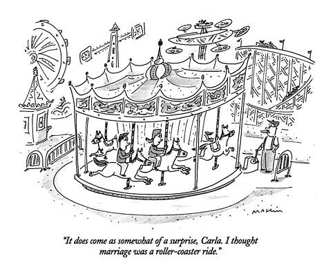 Round Drawing - It Does Come As Somewhat Of A Surprise by Michael Maslin