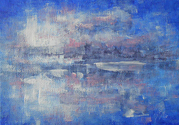 Sky Painting - It's A Beautiful Day - Amethyst by Jane See