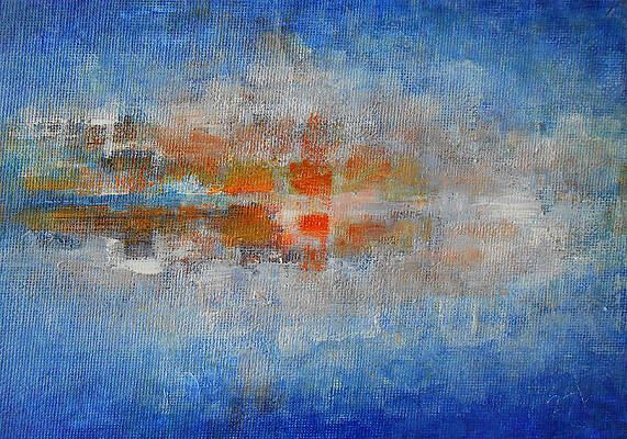 Sky Painting - It's A Beautiful Day - Amber by Jane See