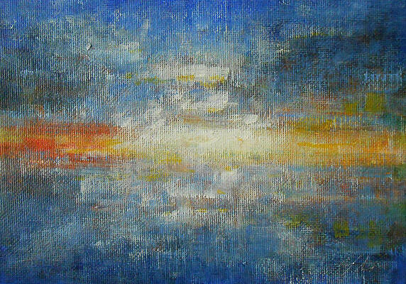 Sky Painting - It's A Beautiful Day - Sapphire by Jane See