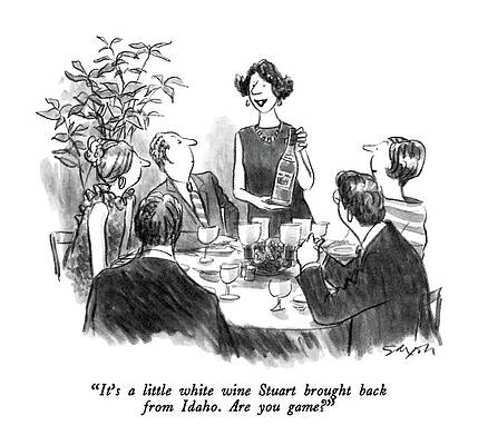 Dinner Party Toast Drawing