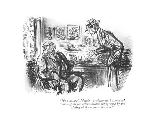 Natural Drawing - It's A Natural by Wallace Morgan