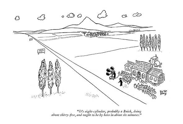 Limit Drawing - It's Eight-cylinder by Robert J. Day