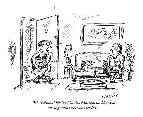 National Poetry Month Enthusiasm Wall Art