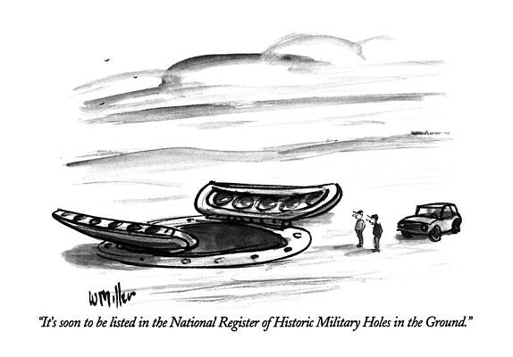 Historic Drawing - It's Soon To Be Listed In The National Register by Warren Miller