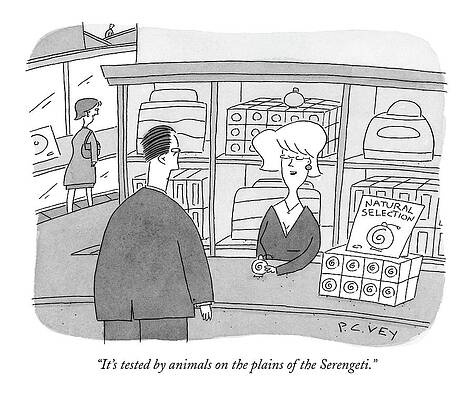 Natural Drawing - It's Tested By Animals On The Plains by Peter C. Vey