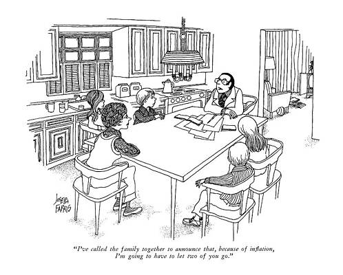 Sitting Drawing - I've Called The Family Together To Announce That by Joseph Farris