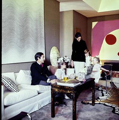 6 Wall Art featuring the photograph Jack Lionel Warner At Home by Horst P. Horst