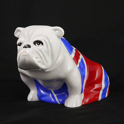 White Photograph - James Bond - British Bulldog - Jack 2 by Richard Reeve