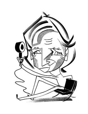 Minimalist Wall Art featuring the drawing James Dyson by Tom Bachtell