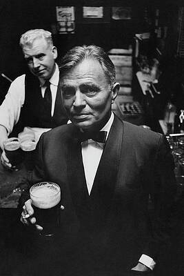 Men in Suits Enjoying Drinks Photograph